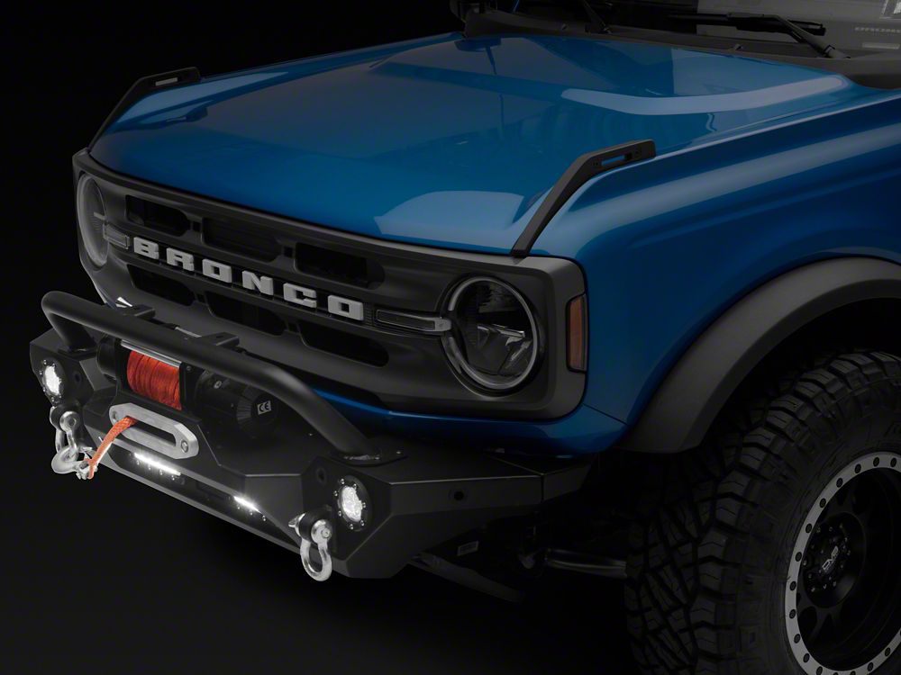 Barricade Trail Force HD Front Bumper with LED Fog Lights (21-25 Bronco, Excluding Raptor)
