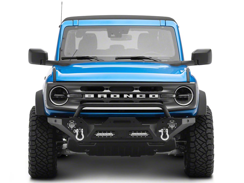 Barricade Trail Force HD Front Bumper with LED Fog Lights (21-25 Bronco, Excluding Raptor)