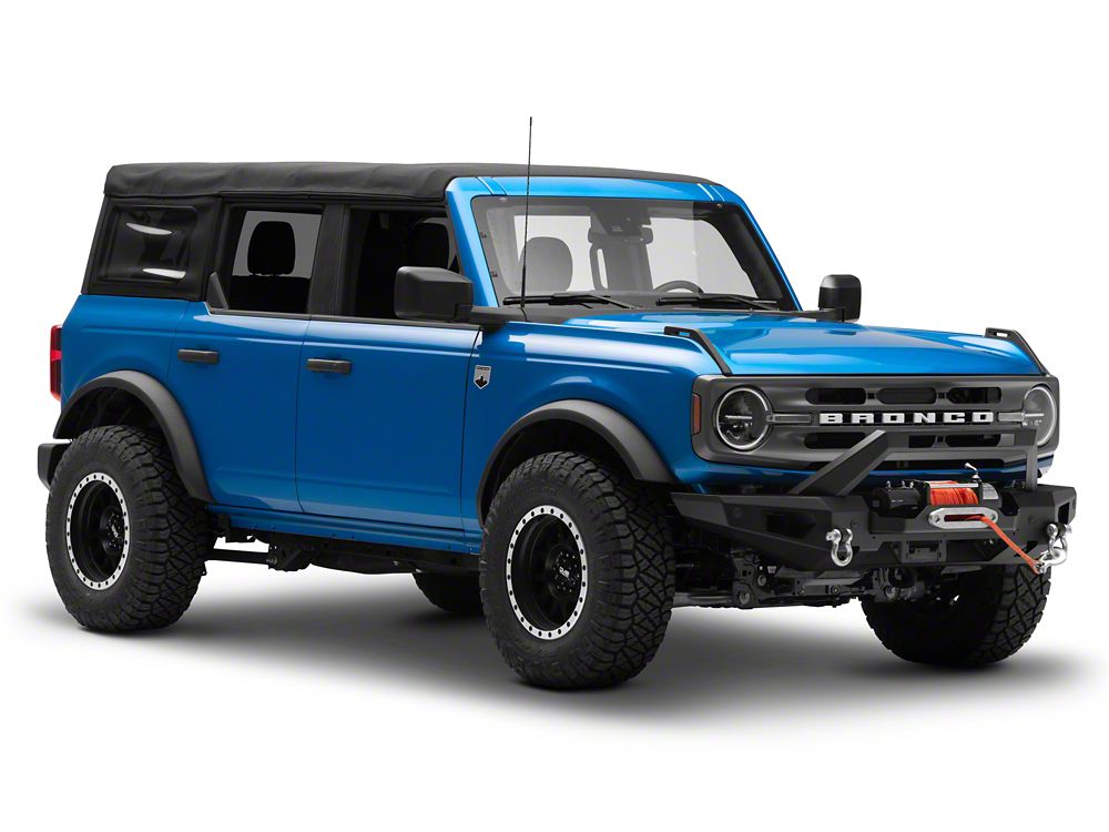 Barricade HD Plate Style Full Width Front Bumper with Winch Mount (21-25 Bronco, Excluding Raptor)
