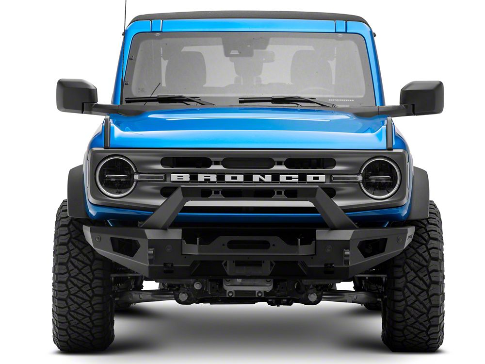 Barricade HD Plate Style Full Width Front Bumper with Winch Mount (21-25 Bronco, Excluding Raptor)
