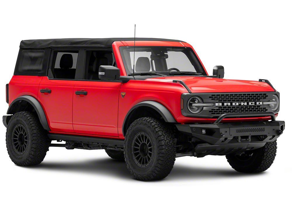 Barricade HD Plate Style Full Width Front Bumper with LED Fog Lights (21-25 Bronco, Excluding Raptor)