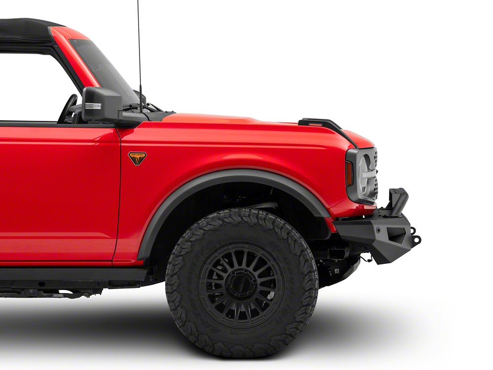 Barricade HD Plate Style Full Width Front Bumper with LED Fog Lights (21-25 Bronco, Excluding Raptor)
