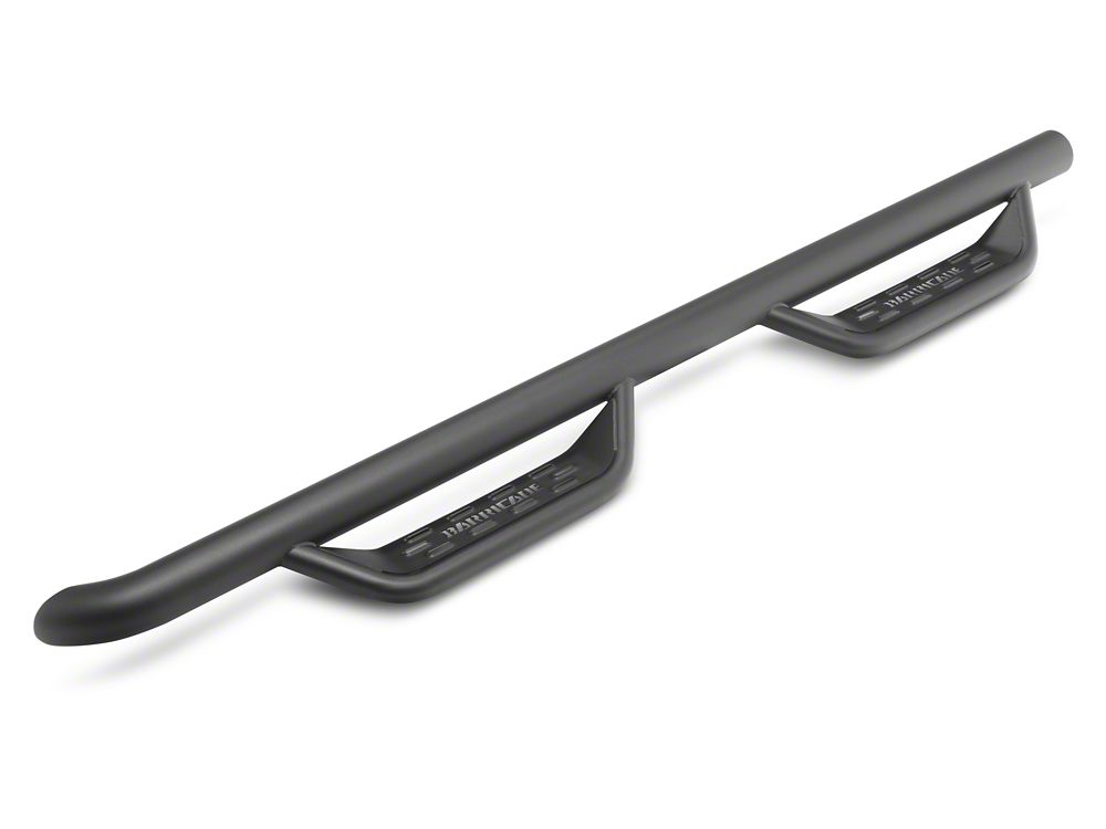 Barricade Tubular Drop Steps; Fine Textured Black (21-25 Bronco 4-Door)