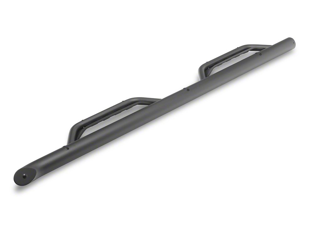 Barricade Tubular Drop Steps; Fine Textured Black (21-25 Bronco 4-Door)