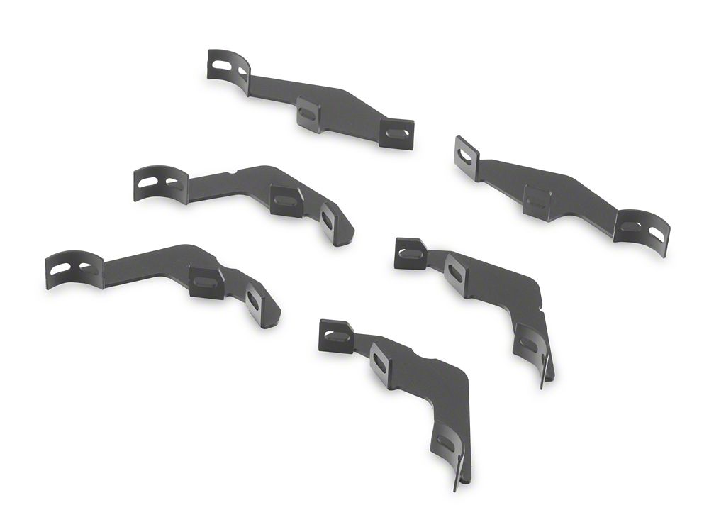 Barricade Tubular Drop Steps; Fine Textured Black (21-25 Bronco 4-Door)