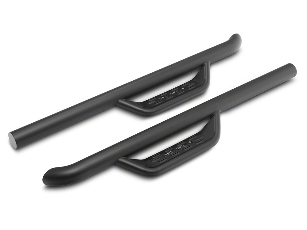 Barricade Tubular Drop Steps; Fine Textured Black (21-25 Bronco 2-Door)