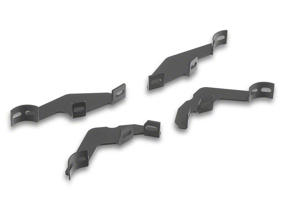 Barricade Tubular Drop Steps; Fine Textured Black (21-25 Bronco 2-Door)