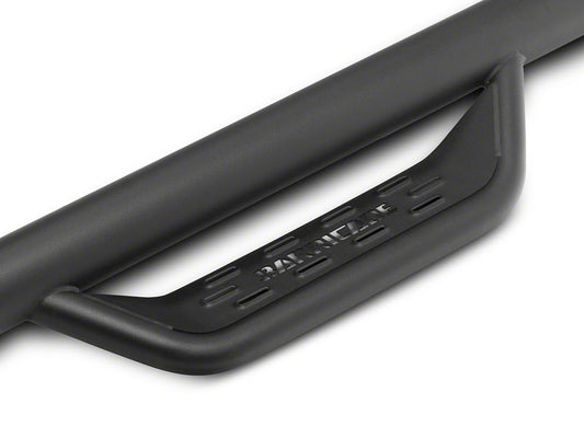 Barricade Tubular Drop Steps; Fine Textured Black (21-25 Bronco 2-Door)