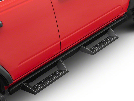 Barricade Canyon Drop Steps; Textured Black (21-25 Bronco 4-Door)