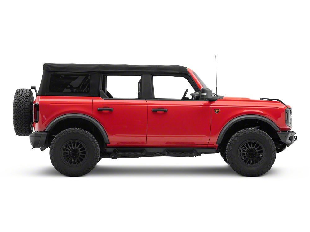 Barricade Canyon Drop Steps; Textured Black (21-25 Bronco 4-Door)