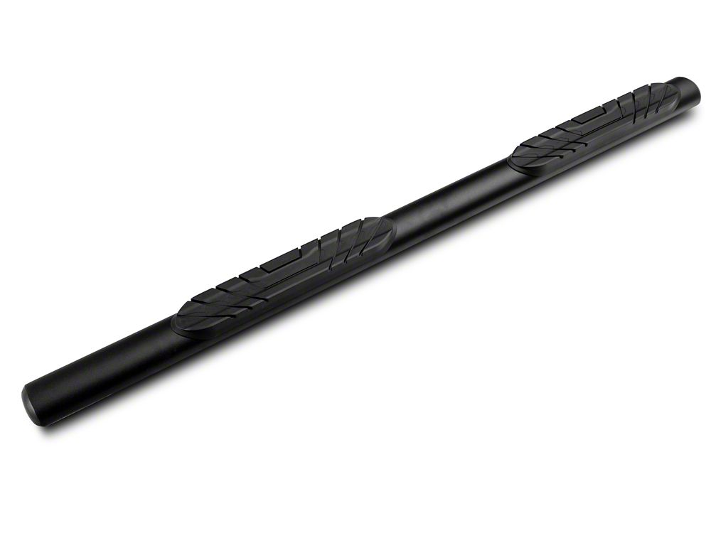 Barricade 4-Inch Oval Straight Side Step Bars; Light Textured Black (21-25 Bronco 4-Door)