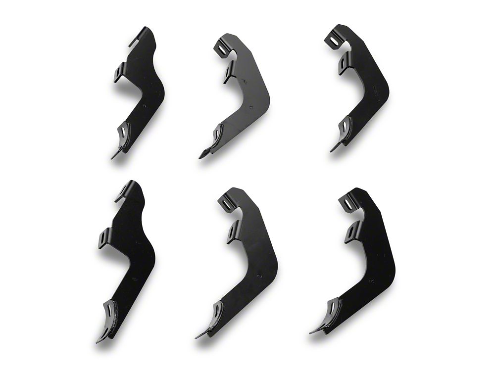 Barricade 4-Inch Oval Straight Side Step Bars; Light Textured Black (21-25 Bronco 4-Door)
