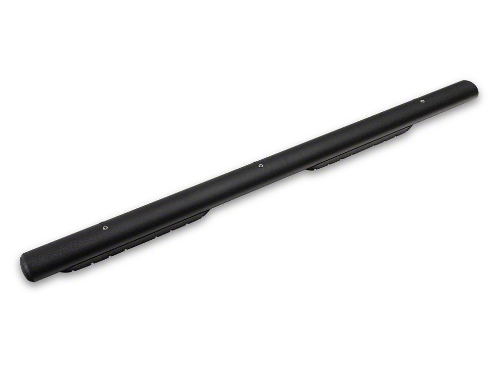 Barricade 4-Inch Oval Straight Side Step Bars; Heavy Textured Black (21-25 Bronco 4-Door)