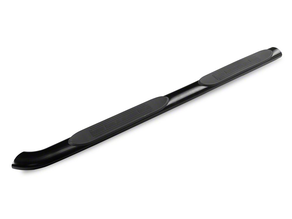 Barricade 4-Inch Oval Bent End Side Step Bars; Black (21-25 Bronco 4-Door)