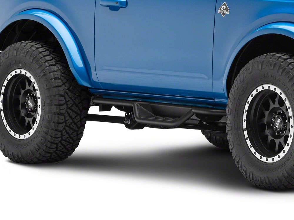 Barricade NB1 Running Boards; Textured Black (21-25 Bronco 2-Door)