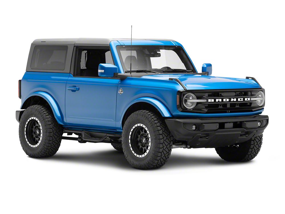 Barricade NB1 Running Boards; Textured Black (21-25 Bronco 2-Door)
