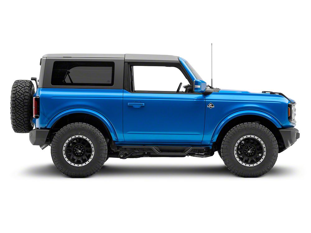 Barricade NB1 Running Boards; Textured Black (21-25 Bronco 2-Door)