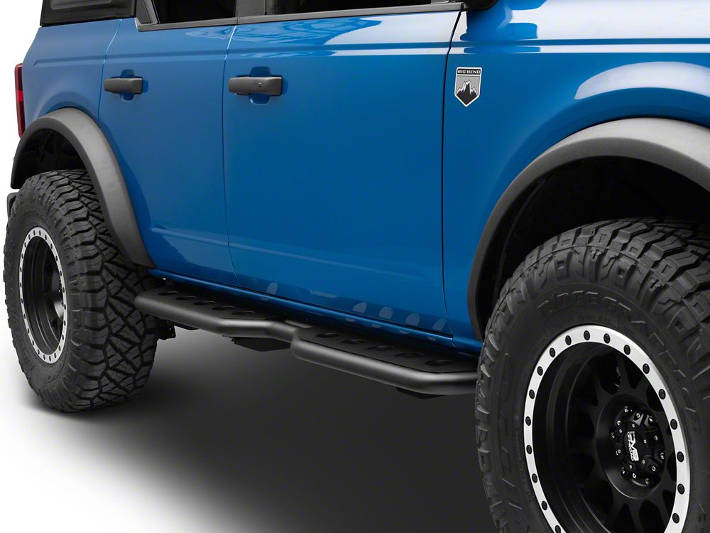 Barricade HD Rocker Steps; Textured Black (21-25 Bronco 4-Door)