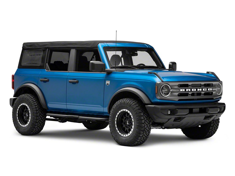 Barricade HD Rocker Steps; Textured Black (21-25 Bronco 4-Door)