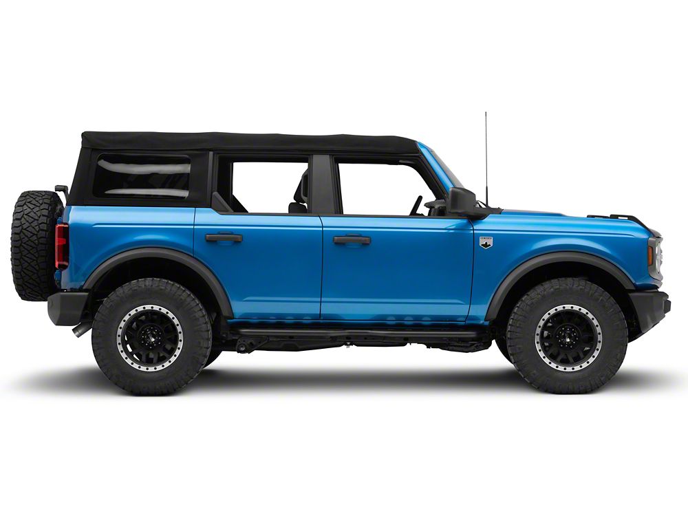 Barricade HD Rocker Steps; Textured Black (21-25 Bronco 4-Door)