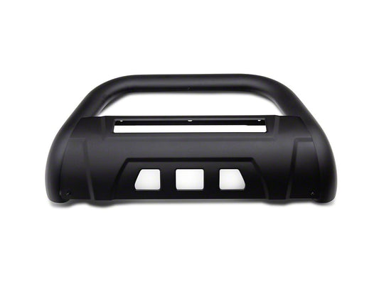 Barricade 3.50-Inch Bull Bar with Skid Plate and 20-Inch LED Light Bar; Textured Black (15-22 Canyon)