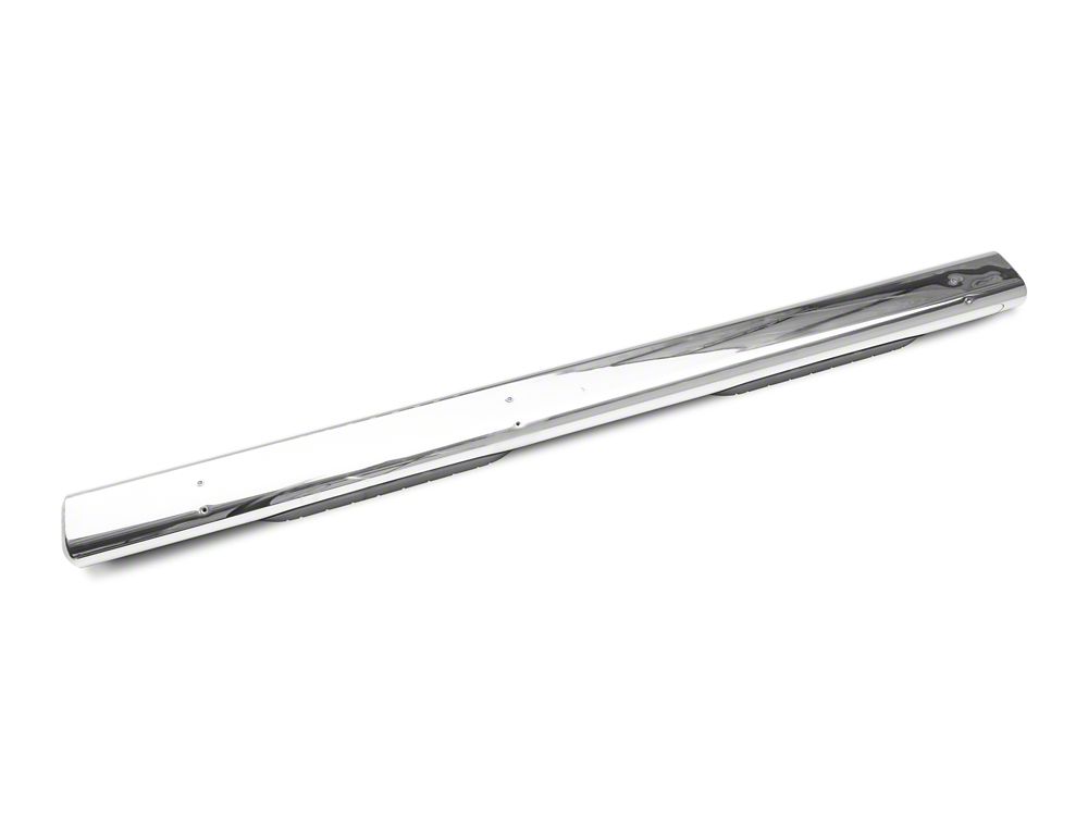 Barricade 6-Inch Oval Straight End Side Step Bars; Stainless Steel (15-22 Canyon Extended Cab)