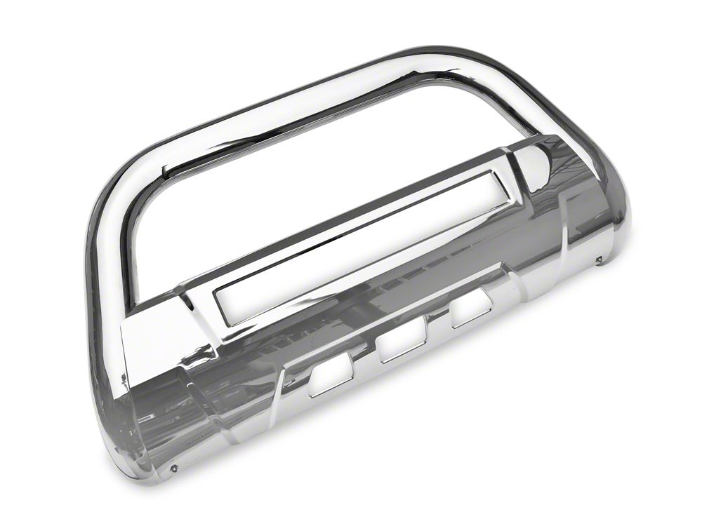 Barricade 3.50-Inch Bull Bar with Skid Plate and 20-Inch LED Light Bar; Stainless Steel (11-19 Sierra 2500 HD)