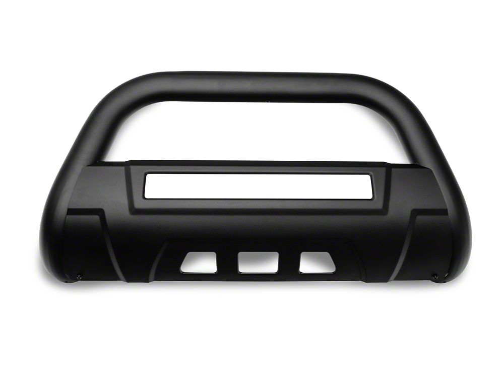 Barricade 3.50-Inch Bull Bar with Skid Plate and 20-Inch LED Light Bar; Textured Black (11-19 Sierra 2500 HD)