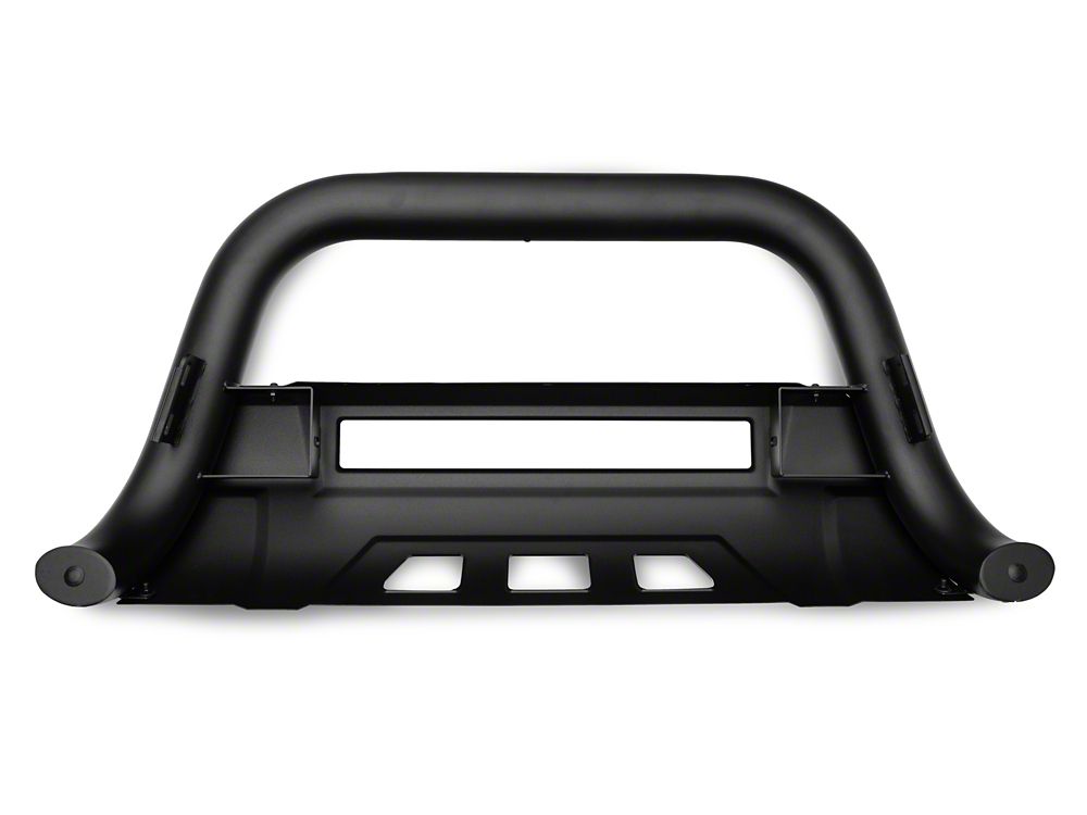 Barricade 3.50-Inch Bull Bar with Skid Plate and 20-Inch LED Light Bar; Textured Black (11-19 Sierra 2500 HD)