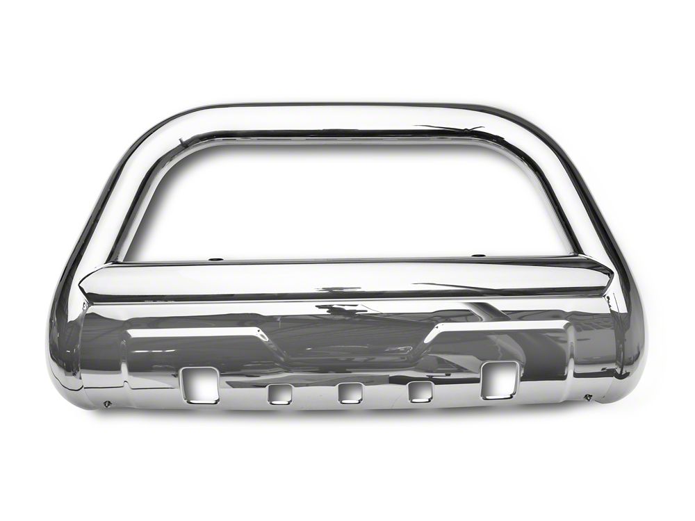 Barricade 3.50-Inch Oval Bull Bar with Skid Plate; Stainless Steel (11-19 Sierra 2500 HD)