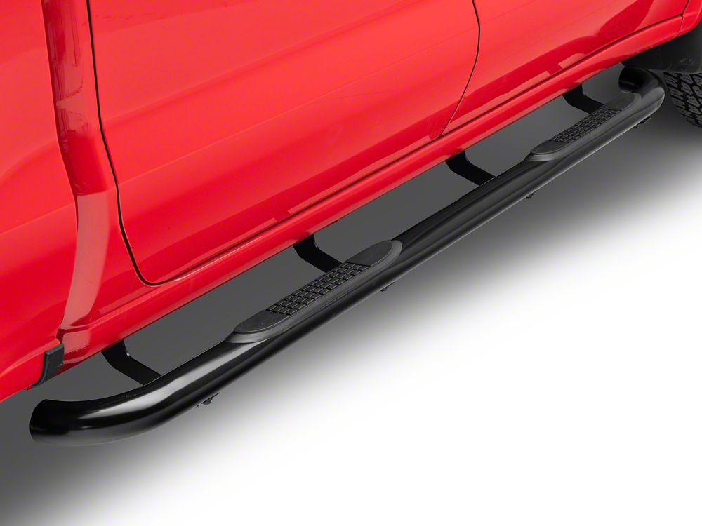 Barricade 3-Inch Side Step Bars; Black (20-25 Sierra 2500 HD Crew Cab)