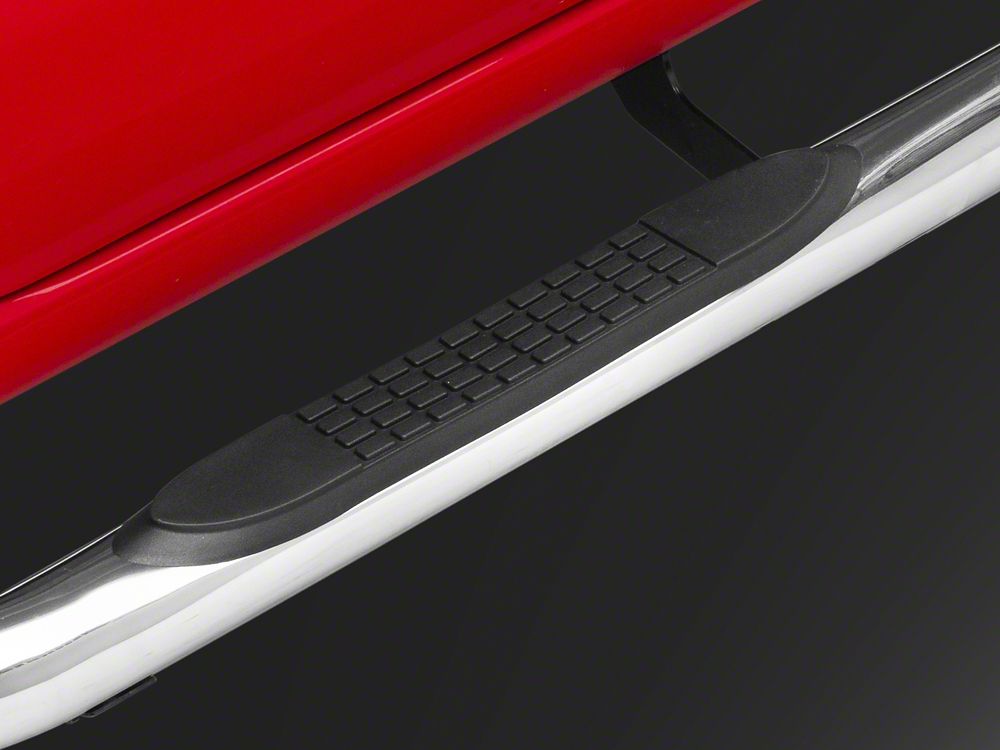 Barricade 3-Inch Side Step Bars; Stainless Steel (20-25 Sierra 2500 HD Crew Cab)