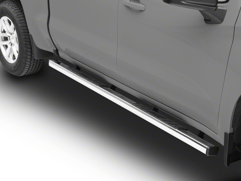 Barricade T4 Side Step Bars; Stainless Steel (20-25 Sierra 2500 HD Crew Cab)