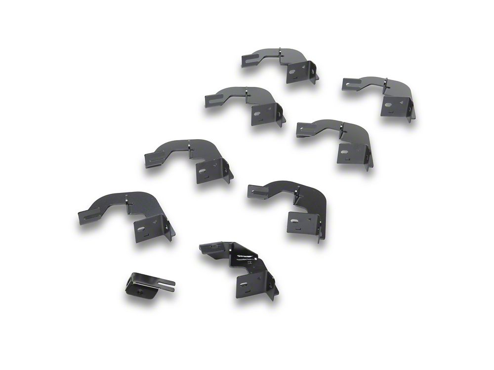 Barricade Canyon Drop Steps; Textured Black (07-19 Sierra 2500 HD Crew Cab)