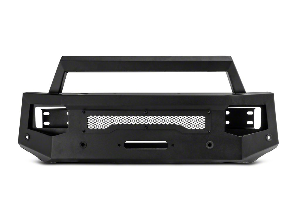Barricade HD Stubby Front Bumper with Winch Mount and 20-Inch Single Row LED Light Bar (13-18 RAM 2500)