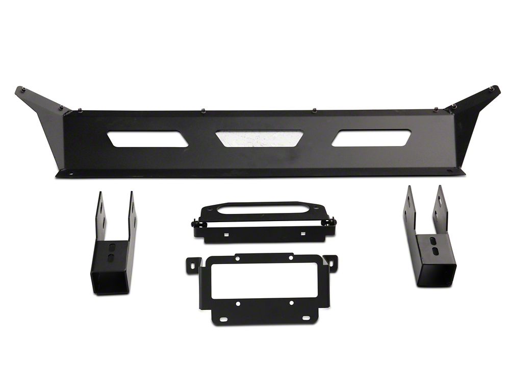 Barricade HD Stubby Front Bumper with Winch Mount and 20-Inch Single Row LED Light Bar (13-18 RAM 2500)