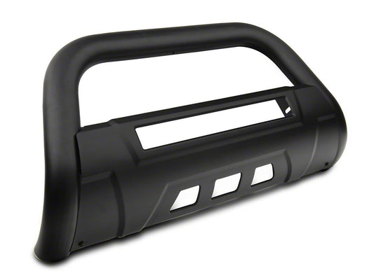 Barricade 3.50-Inch Bull Bar with Skid Plate and 20-Inch LED Light Bar; Textured Black (10-18 RAM 2500)