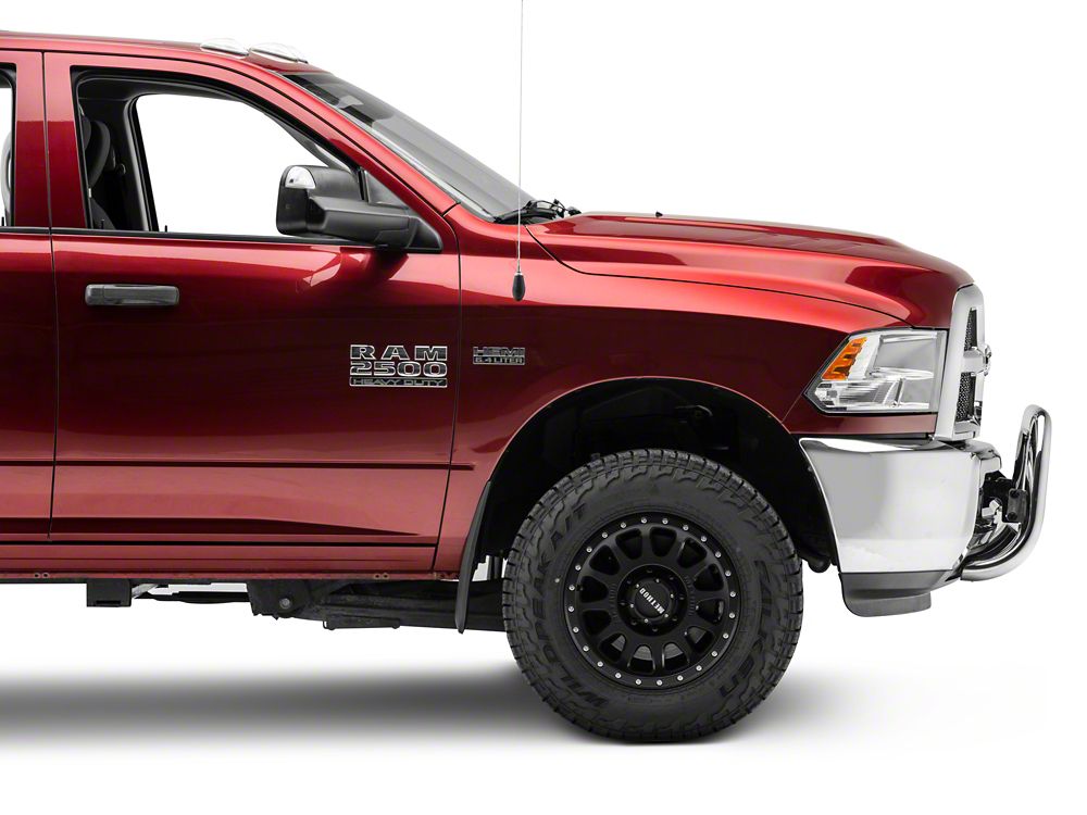 Barricade 3.50-Inch Oval Bull Bar with Skid Plate; Stainless Steel (10-18 RAM 2500)