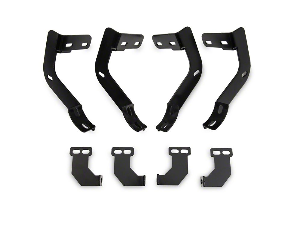 Barricade 4-Inch Oval Straight End Side Step Bars; Black (10-24 RAM 2500 Regular Cab)