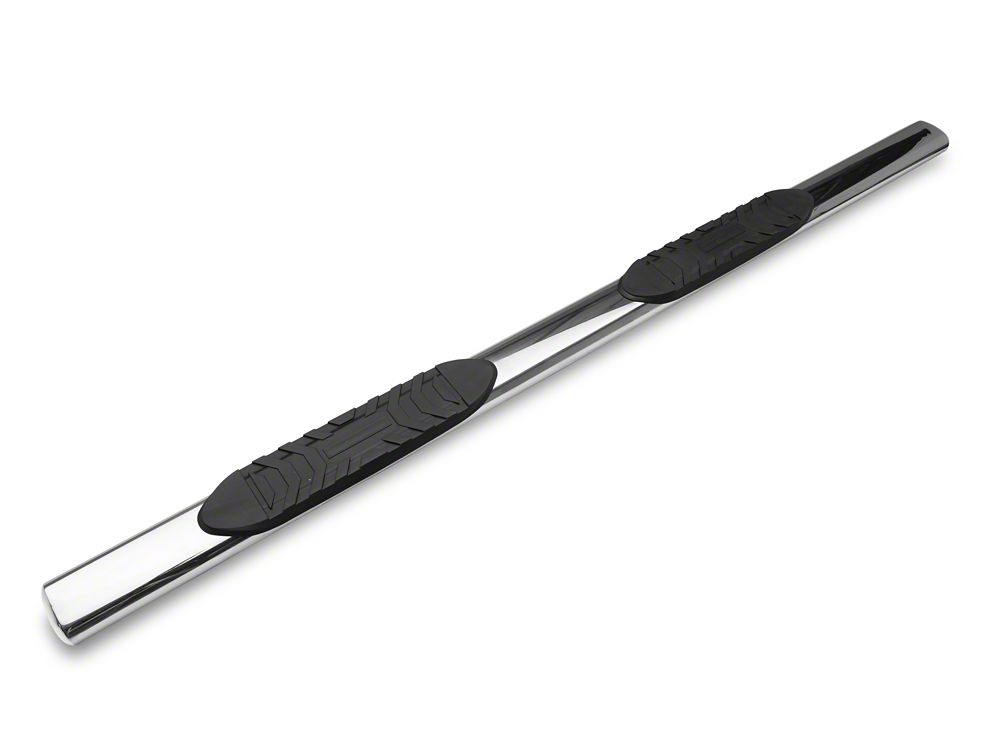 Barricade 5-Inch Oval Straight End Side Step Bars; Stainless Steel (10-24 RAM 2500 Mega Cab)