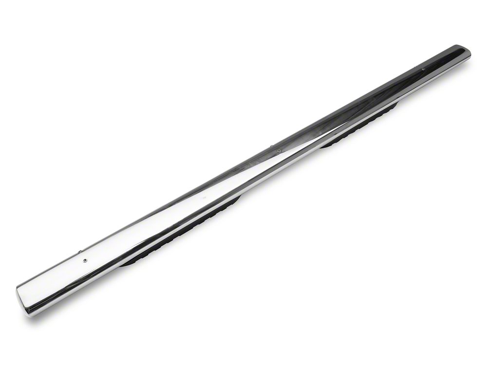Barricade 5-Inch Oval Straight End Side Step Bars; Stainless Steel (10-24 RAM 2500 Mega Cab)