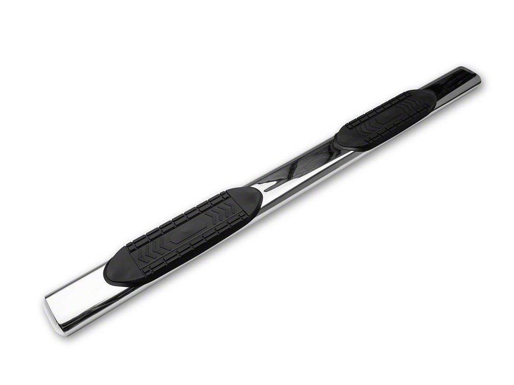 Barricade 6-Inch Oval Straight End Side Step Bars; Stainless Steel (10-24 RAM 2500 Crew Cab)