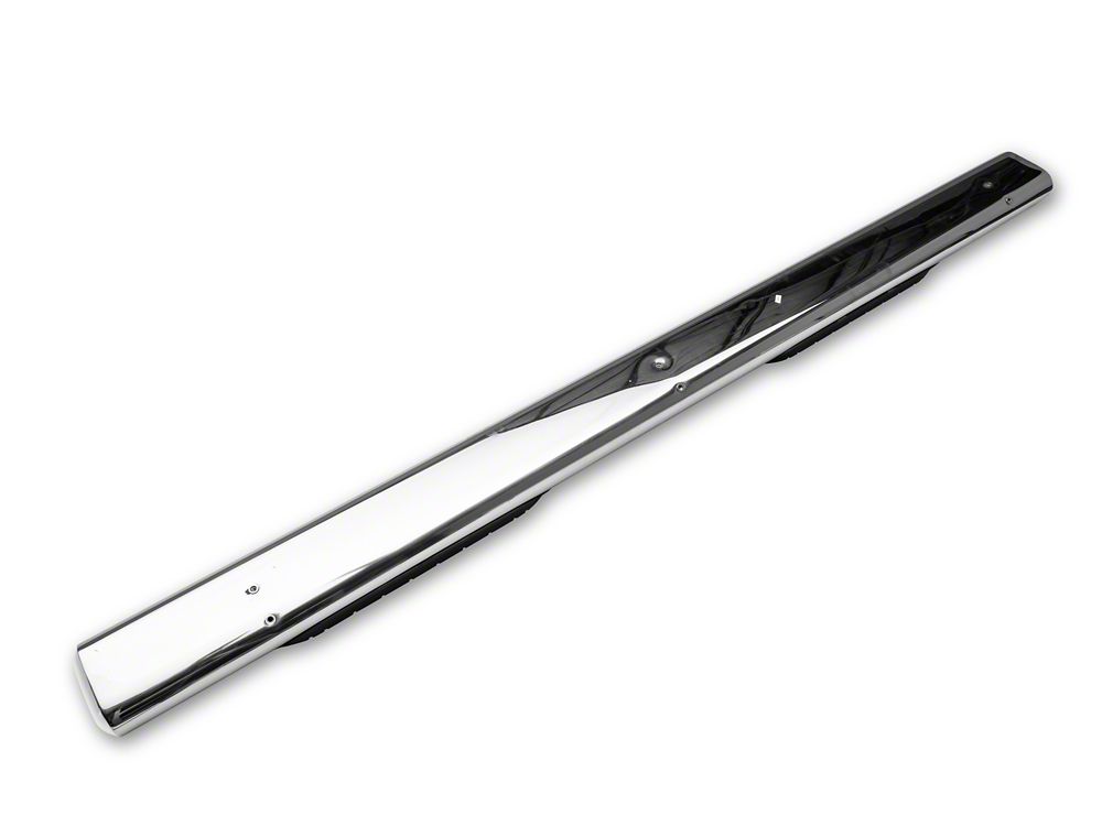 Barricade 6-Inch Oval Straight End Side Step Bars; Stainless Steel (10-24 RAM 2500 Crew Cab)