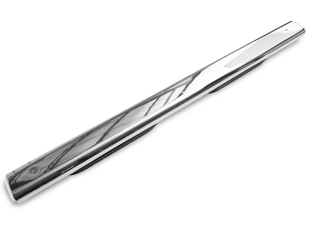 Barricade 6-Inch Oval Straight End Side Step Bars; Stainless Steel (03-09 RAM 2500 Quad Cab)