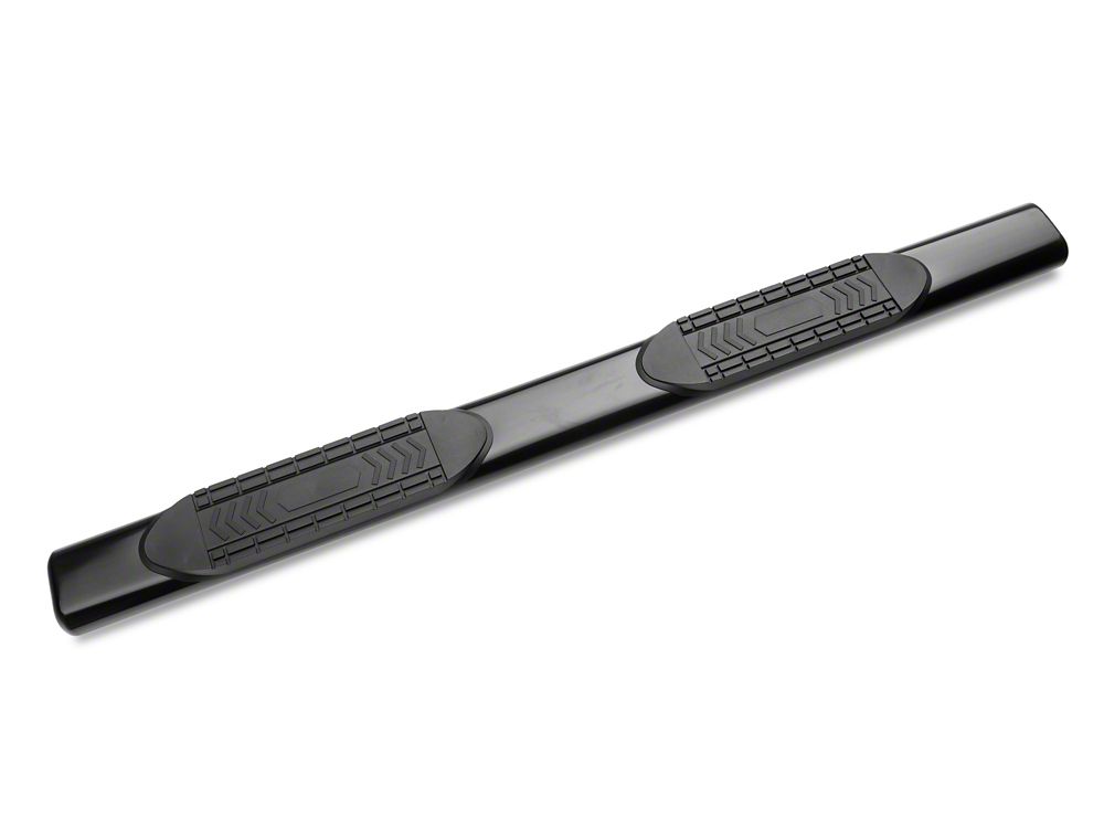 Barricade 6-Inch Oval Straight End Side Step Bars; Black (20-25 Silverado 2500 HD Double Cab)