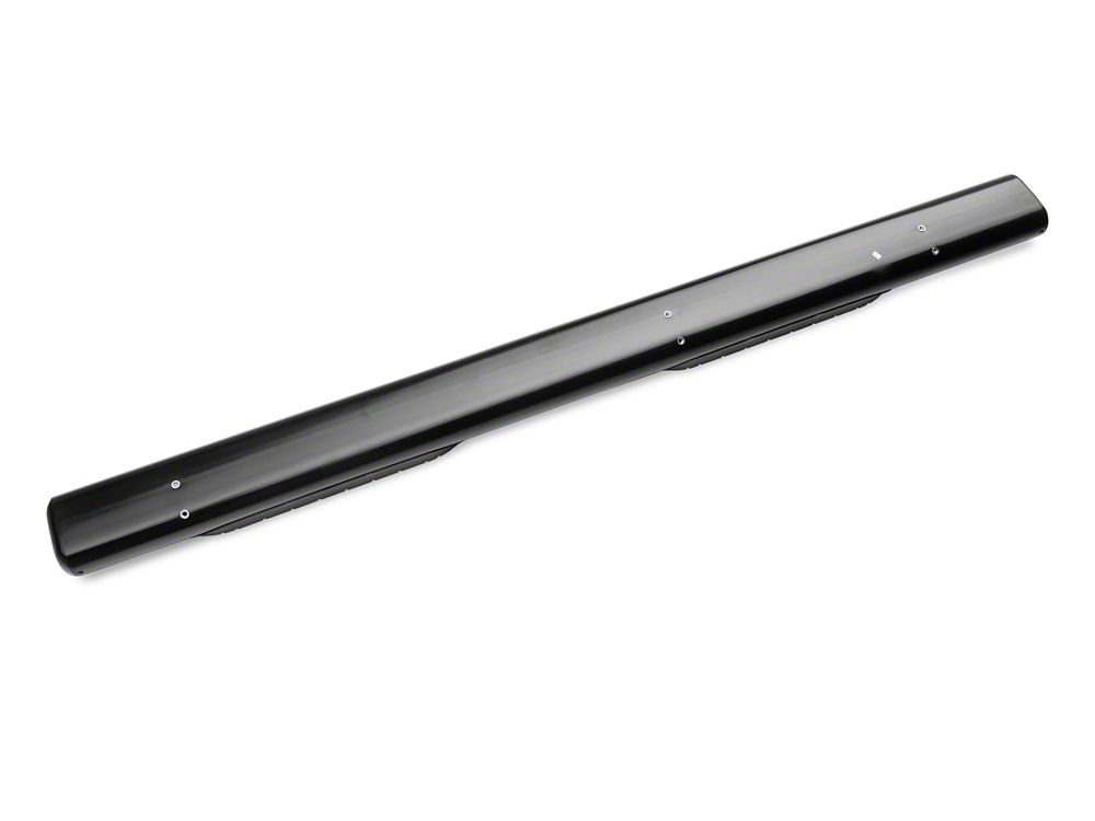 Barricade 6-Inch Oval Straight End Side Step Bars; Black (20-25 Silverado 2500 HD Double Cab)