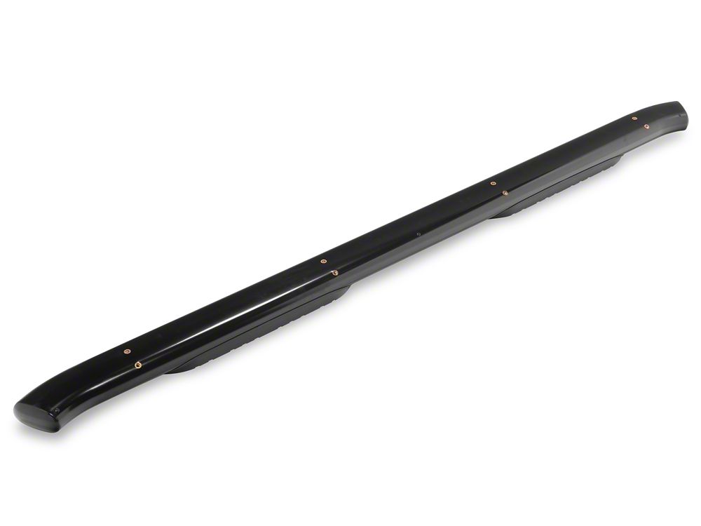 Barricade E-Series 5-Inch Oval Bent End Side Step Bars; Black (20-25 Silverado 2500 HD Crew Cab)