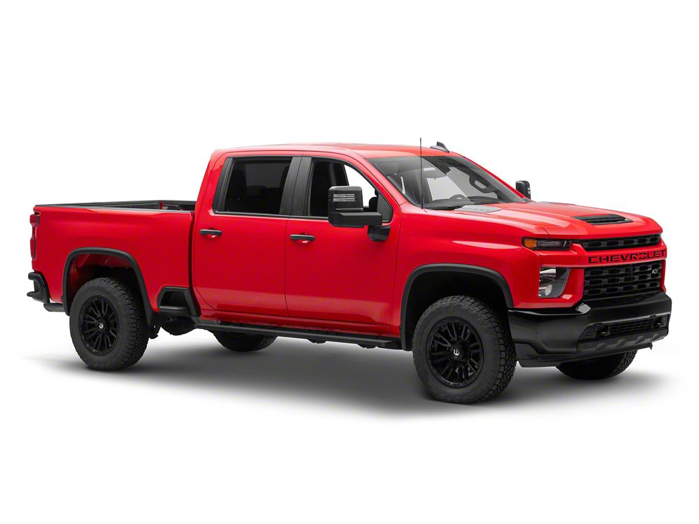 Barricade I4 Running Boards; Textured Black (20-25 Silverado 2500 HD Crew Cab)