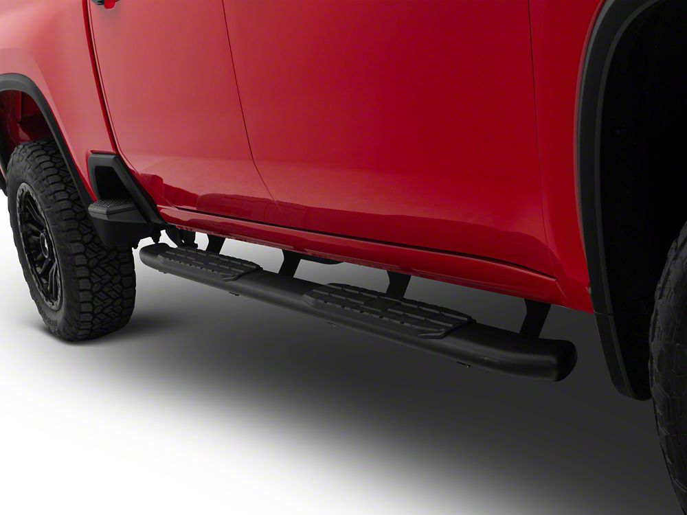 Barricade PNC Side Step Bars; Textured Black (20-25 Silverado 2500 HD Crew Cab)