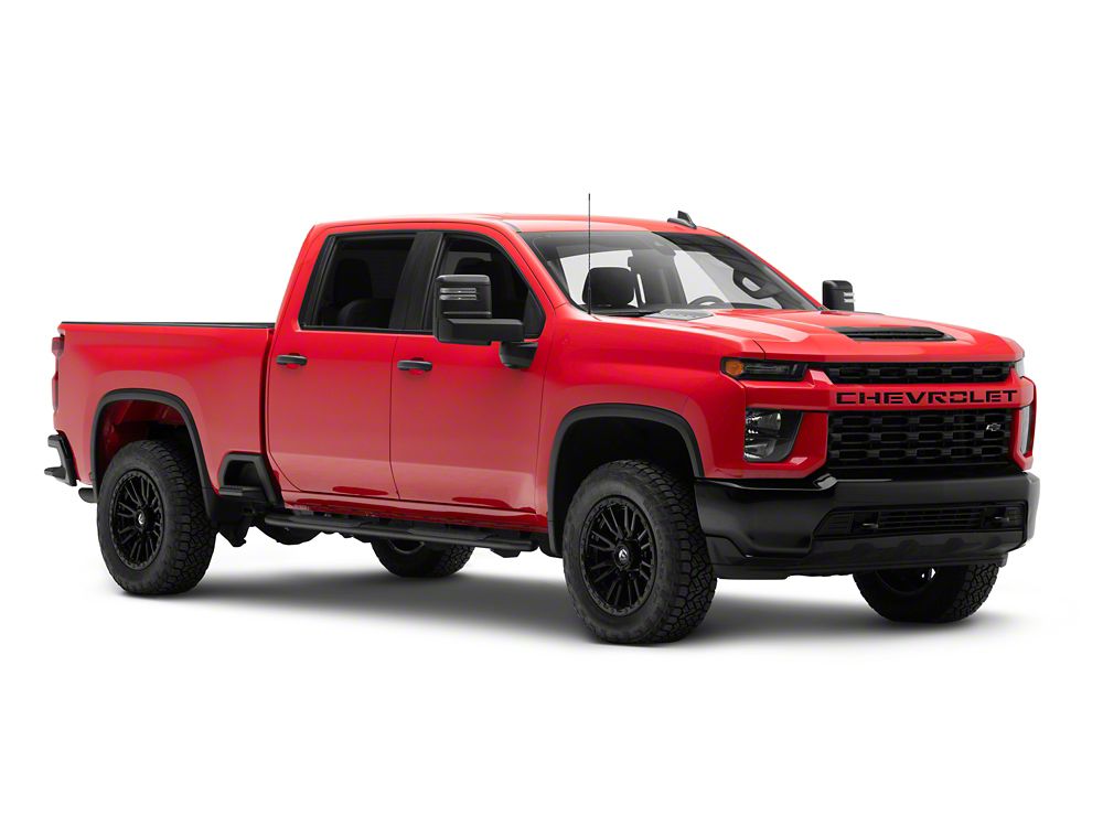 Barricade PNC Side Step Bars; Textured Black (20-25 Silverado 2500 HD Crew Cab)